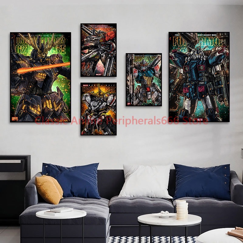 Retro Gundam Hanging Painting, - đánh giá và giá Bandai Gundam Hg