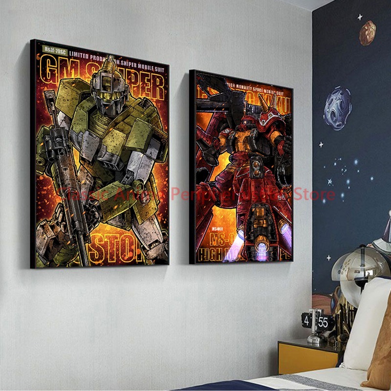 Retro Gundam Hanging Painting, - đánh giá và giá Bandai Gundam Hg